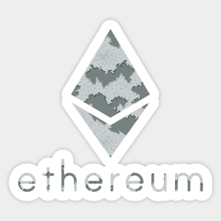 Ethereum Eth coin Crypto coin Cryptocurrency Sticker